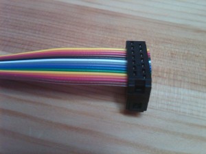 IDC ribbon cable with header