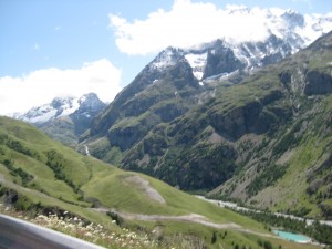 Cimbing Col du Lauteret.