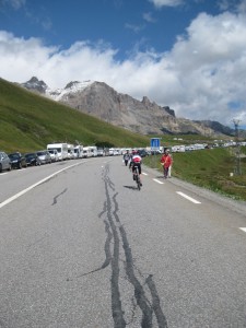 Descending to La Grave.