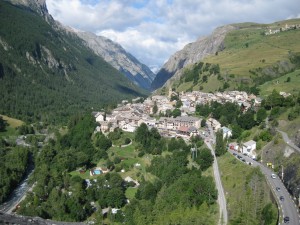 View from Le Chazelet balcony road