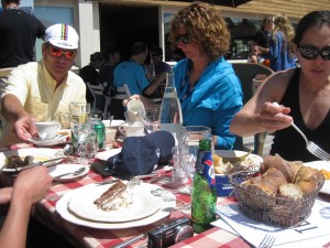 Lunch on top of Alpe d'Huez