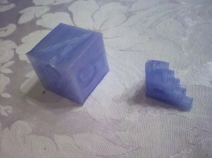 Futura dice and 5mm calibration cube